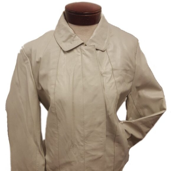 Women’s Soft Leather Single Overlap Lapel Short Exclusive Jacket 7 Color's - Picture 6 of 16